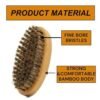 Small Beard Brush for Men | Bamboo, Compact and Lightweight | Travel Beard Brush Soft | Easy to Clean and Maintain | Great for Christmas Gift - Image 4