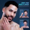 Nose Hair Trimmer,2024 Painless Eyebrow & Ear Hair Trimmer for Men Women,Type-C Rechargeable Trimmer with IPX7 Waterproof,Dual Edge Blades Clipper for Easy Cleansing Travel Size (Blue) - Image 3