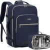 LOVEVOOK Travel Backpack as Personal Item Flight Approved, 40L Luggage Carry On Backpack, TSA 17inch Laptop Backpack with Toiletry Bag for Airplanes Daypack for Weekender Overnight Hiking,Blue