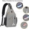 MOSISO Sling Backpack, Multipurpose Crossbody Shoulder Bag Travel Hiking Daypack - Image 2