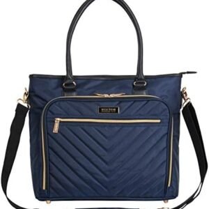 Kenneth Cole REACTION Chelsea Quilted Chevron 15" Laptop & Tablet Business Tote with Removable Shoulder Strap