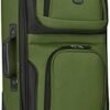 U.S. Traveler Rio Lightweight Carry-On Suitcase 20" Softside Expandable Design, Durable, Business and Travel, Green, Set - Image 3