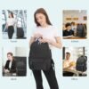 OMOUBOI Casual Daypacks Superbreak Backpack 14 inch Laptop Backpack for Women & Men Fits Tourism Business (Black) - Image 6