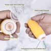 Silicone Travel Bottles for Toiletries TSA Approved Travel Size Containers Set 4 Pack Portable Leak Proof Refillable Cosmetic Squeeze Bottles Shampoo Hair Conditioner Body Lotion Bath Shower Gel - Image 4