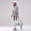 Small Gym Bag for Women, Waterproof Duffle Bag Carry On Weekender Bag with Shoe Compartment & Wet Pocket, Tote Bag for Travel, Workout, Sport - Image 7