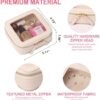 Clear Mini Makeup Bag Transparent Travel Cosmetic Makeup Case & Toiletry Bag for Women Clear Car Bag (C/Beige, MINI) - Image 5