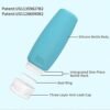 Silicone Travel Bottles for Toiletries TSA Approved Travel Size Containers Set 4 Pack Portable Leak Proof Refillable Cosmetic Squeeze Bottles Shampoo Hair Conditioner Body Lotion Bath Shower Gel - Image 2