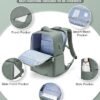CADOLIM Large Travel Backpack Carry On Flight Approved Mochila De Viaje Carry On Backpack For Women Men Airplanes Backpack For Travel Backpacks Personal Item Travel Bag Army Green - Image 3