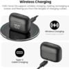 TOZO T21 Wireless Earbuds, 5.3 Bluetooth Headphone, Sem in Ear with Dual Mic Noise Cancelling, IPX8 Waterproof, 44H Playback Stereo Sound with Power Display Wireless Charging Case Black - Image 7