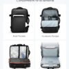 HOMIEE Travel Backpack Carry on Luggage 18x14x8 Inches Personal Item Bag for Airlines, 40L Expandable Laptop Backpack Large Suitcase for Business Weekender Overnight, Black - Image 4