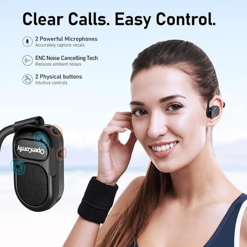 OpenComfy CF201 Wireless Running Headphones | Bluetooth | Open-Ear Headphones | 4-in-1 Advantage: Superior Sound | Ultimate Comfort | Secure Fit | Ambient Awareness | Black - Image 7