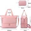 Duffle Bag for Travel, Weekender Bag with Shoe Compartment, Carry On Overnight Bag for Women with Toiletry Bag, 50L Gym Bag with Wet Pocket, Hospital Bags for Labor and Delivery - Image 5