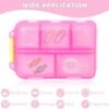 2 Pack DIY Pill Organizer with 175 Pcs Upgraded Pre-Cut Medicine Labels, Foldable Pocket Pharmacy for Travel Daily, Travel Essentials Mini Pill Container 7 Day Pill Case, Pink - Image 4
