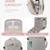 LOVEVOOK Travel Backpack for Women, Carry on Backpack for Airplanes,TSA Personal Item Travel Bag fits 16" Laptop,Travel Essentials Carry On Bag Flight Approved with 3 Packing Cubes - Image 3