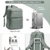 CADOLIM Large Travel Backpack Carry On Flight Approved Mochila De Viaje Carry On Backpack For Women Men Airplanes Backpack For Travel Backpacks Personal Item Travel Bag Army Green - Image 6