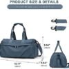 Sport Duffel Bag, Gym Bag with Shoes Compartment and Wet Pocket,Travel Duffel Bag for Man and Women,Sport Gym Tote Bags for Swimming Yoga, Weekend Overnight Bag Carry on Bag - Image 3