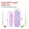 Silicone Makeup Brush Holder Travel Case - Compact and Versatile Makeup Brush Travel Case - Durable and Easy to Clean - Stylish Solution for Makeup Brush Storage - Image 2