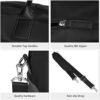 ECOSUSI Duffle Bag Weekender Bag Nylon Overnight Bag Travel Tote Carry On Bag with Trolley Sleeve for Travel, Sports - Image 5