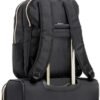 Kenneth Cole REACTION Women's Chelsea Chevron 15" Laptop and Tablet Backpack, Black - Image 5