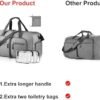 Dimayar Travel Duffle Bag for Men - Foldable Duffel Bag with Shoes Compartment - Overnight Bags Waterproof & Tear Resistant - Image 2