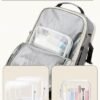 ZOMFELT Carry on Backpack for Women, Flight Approved Travel Backpack with Shoes Compartment, Personal Item Bag with 17.3inch Laptop Pocket, Large Casual Daypack for Overnight, Travel, Hiking - Image 3