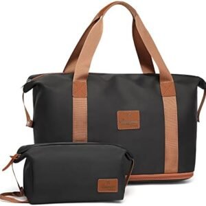 imiomo Travel Gym Duffel Bag - Weekender Bags for Women, Large Tote Overnight Bag, Sports Shoulder Hospital Bag