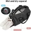 26L Weekender Duffel Bags for Women,Medium Small Travel Overnight Duffle Bags,Cute Sports Gym Bag with Shoes Compartment & Wet Pocket Lightweight Carry on Bag Foldable Bag - Image 3