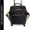 Kenneth Cole REACTION Chelsea Chevron Quilted Luggage, Black, Underseater - Image 4