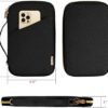 RFID Family Travel Passport Holder for 6, Premium Portable Travel Document Organizer for Women, Zippered Passport Holder Wallet with Shoulder Strap - Image 5