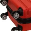 Rockland Melbourne Hardside Expandable Spinner Wheel Luggage, Red, Carry-On 20-Inch - Image 5