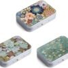 Dental Floss Portable Case, Easy to Store Floss Picks of Various Sizes, Portable Dental Floss Dispenser is Perfect for Travelling, Hotels, Dinners, Appointments.Alphabet 3 Piece