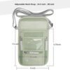 WALNEW Passport Holder Neck Pouch Travel Wallet for Women and Men, RFID Blocking Security Slim Traveling Wallet with Around Neck Lanyard Strap - Image 2