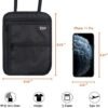 Travel Neck Wallet Neck Pouch with RFID Blocking - Family Passport Holder for Easy Traveling, Simple Design for Men & Women (Black) - Image 2