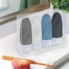 Dot&Dot Leak Proof Travel Bottles for Toiletries - 4 Pack Silicone Travel Toiletry Bottles - Travel Shampoo and Conditioner Bottles with TSA Quart Bag - 3 oz Travel Size Bottles - Image 6