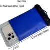 Waterproof Travel Neck Wallet Passport Holder 2Pack Dry Pouches to Keep your Boarding Pass Key Phone Cash ID Door Credit Card Ticket Dry and safe(Black+Blue) - Image 4