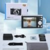 5K Digital Camera 2024 Newest 56MP Cameras for Photography Autofocus,10X Optical Zoom Vlogging Compact Camera with Front and Rear Camera,6-Axis Anti-Shake,Touch Screen with 64GB SD Card,2 Batteries - Image 9