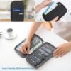 Passport Holder Family - Waterproof Passport Organize Bag -Travel Passport Wallet with Handle and Multiple Pockets - Image 2