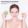 BEZOX Travel Beauty Blender Holder, Easy Use Silicone Makeup Sponge Case, Breathable Face Foundation Blender Puff Container Cover - Grass Green - Image 7
