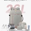 LOVEVOOK Travel Backpack for Women, Carry on Backpack for Airplanes,TSA Personal Item Travel Bag fits 16" Laptop,Travel Essentials Carry On Bag Flight Approved with 3 Packing Cubes - Image 7