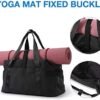 BAGSMART Gym Bag for Women, Carry on Weekender Overnight Bag, Travel Duffel Bags with Trolley Sleeve, Personal Item Travel Bag Tote Bag Workout Dance Bag, Black-Medium - Image 4