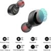 TOZO T6 True Wireless Earbuds Bluetooth 5.3 Headphones Touch Control with Wireless Charging Case IPX8 Waterproof Stereo Earphones in-Ear Built-in Mic Headset Premium Deep Bass Black - Image 7