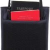RFID Blocking Passport Holder Wallet with Neck Stash Pouch for Traveling Security Credit ID Card - Image 8
