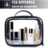 ANRUI TSA Approved Toiletry Bag, TSA Toiletry Bag With Handle Strap, Clear Travel Bags for Liquids, Toiletries, Cosmetics, Clear Toiletry Bag for Women and Men - Image 4