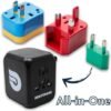 Universal Travel Adapter Wall Charger - More Than 150 Countries - 4 USB Ports - Image 2