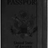 ACdream Passport and Vaccine Card Holder Combo, Cover Case with CDC Vaccination Card Slot, Leather Travel Documents Organizer Protector, with RFID Blocking, for Women and Men,