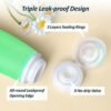 PACKISM TSA Approved Toiletry Bottles - 9 Pack Leakproof 3.4oz Silicone Travel Bottles for Toiletries, Travel Accessories with Clear Makeup Bags for Shampoo Conditioner Lotion Body Wash BPA Free - Image 4