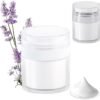 Airless Pump Jar – Air Pump Container for Cream, Lotion, and Gel - 1.7 Ounce Travel Ready Protective Refillable Cosmetic Empty Moisturizer Pump Dispenser Bottle – White