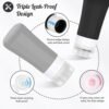 16 Pcs Silicone Travel Bottles Set, Leak-Proof Travel Size Toiletries, TSA Approved Travel Bottles for Toiletries, Portable Travel Toiletries Containers for Women (White-Black) - Image 5