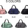 Small Travel Duffle bag Women men,Gym bags with Wet Pocket & Shoe Compartment, Workout Overnight Shopping Hospital Handbag,Lightweight Gear bag - Image 9