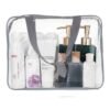 6Pcs Crystal Clear PVC Travel Toiletry Bag Kit for Women Men, Waterproof Vinyl Packing Organizer Storage Bags with Zipper Handle Straps, Cosmetic Pouch Carry on Airport Airline Compliant Bag Handbag - Image 6